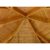 Tonnelle traditionnelle bois vue de l'intérieur