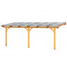 Toit terrasse en bois adossé