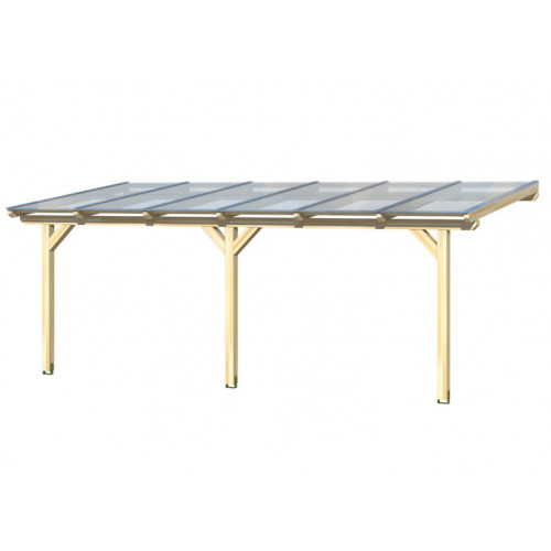 Tonnelle adossée premium - Largeur 648 cm
