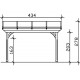 Toit terrasse en bois adossé