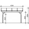 Toit terrasse en bois adossé