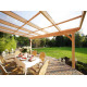 Toit terrasse en bois adossé