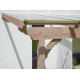 Toit terrasse en bois adossé