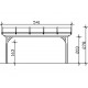 Toit terrasse en bois adossé