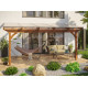Toit terrasse en bois adossé