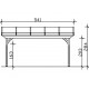 Toit terrasse en bois adossé