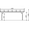 Toit terrasse en bois adossé