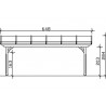 Toit terrasse en bois adossé