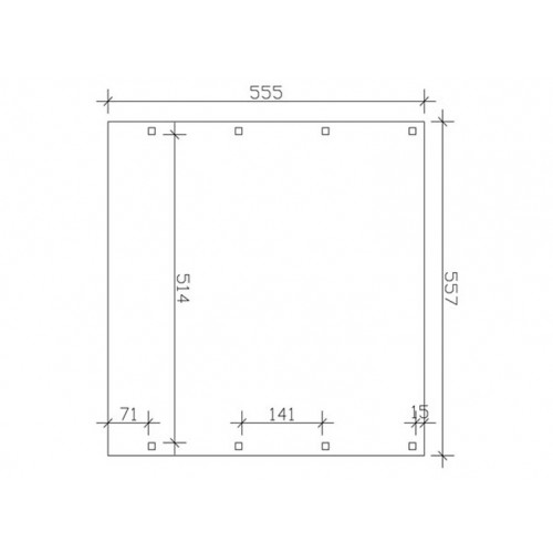 CARPORT BOIS TRAITÉ TOIT ALU