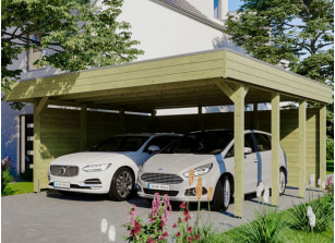 CARPORT DOUBLE AVEC PAROIS