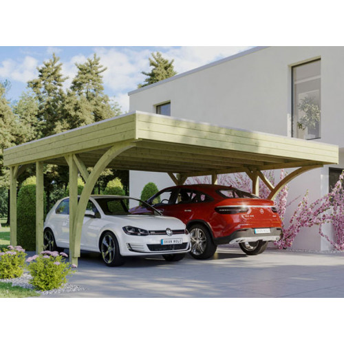 CARPORT DOUBLE TOIT ALU