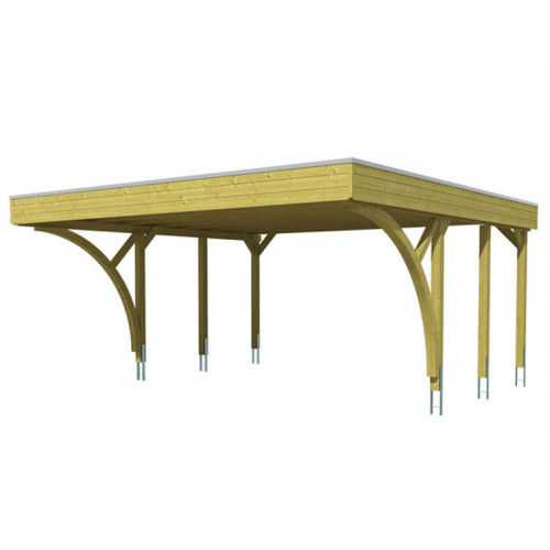CARPORT DOUBLE TOIT ALU