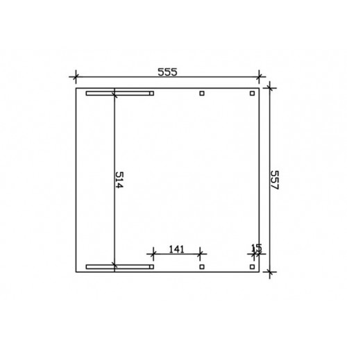 CARPORT DOUBLE TOIT ALU