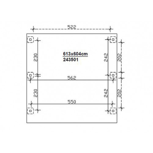 CARPORT DOUBLE 28M2
