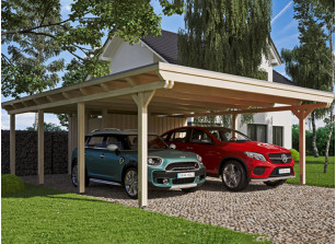 CARPORT DOUBLE AVEC REMISE