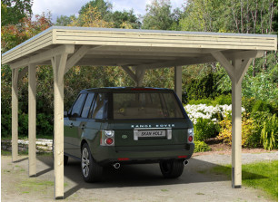 CARPORT BOIS LAMELLE-COLLE 16M2