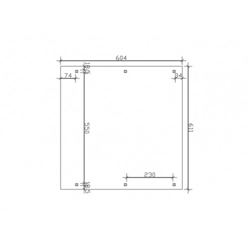 CARPORT BOIS LAMELLE-COLLE 28M2