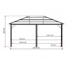 ABRI TERRASSE ALUMINIUM 17 M2