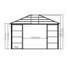 PAVILLON ALUMINIUM FERMÉ 15 m2