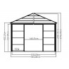 PAVILLON ALUMINIUM FERMÉ 15 m2