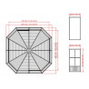 PAVILLON ALUMINIUM HEXAGONAL