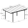 CARPORT ALUMINIUM TOIT PLAT