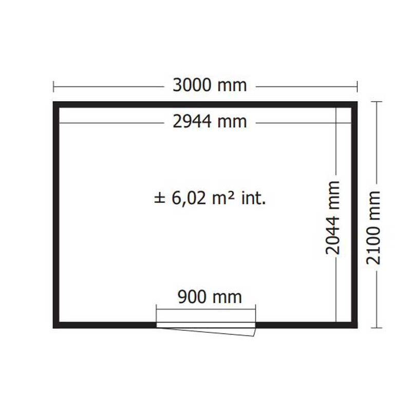 Poolhouse - Abri de Jardin Carl-28 en Bois de la Marque Carlsson