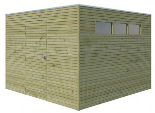 Abri de jardin en bois panneaux 28 mm