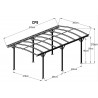 CARPORT ALU 3.00 X 5.76 M