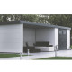 ABRI EN ACIER 6.40 M2 AVEC AUVENT 
