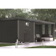 ABRI ACIER 5.70 M2 AUVENT VITRÉ 