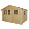 CHALET DE JARDIN EN BOIS MADRIERS 28 MM