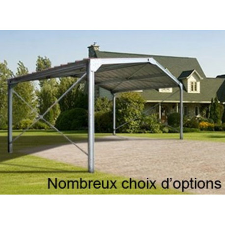 Charpente métal double pente 40M2