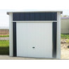 Garage métallique bicolor avec porte basculante 3,00 x 5,36 m 