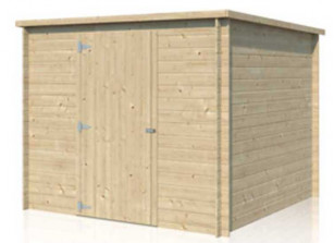 Armoire de jardin en bois, murale, adossable pour rangement