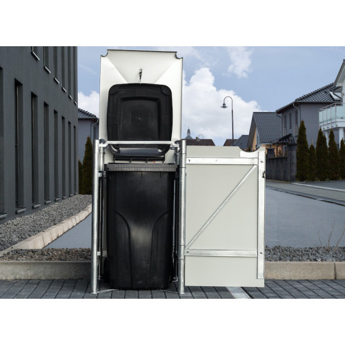ABRI POUBELLE GRIS 240L