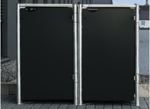 DOUBLE CACHE POUBELLES 140L