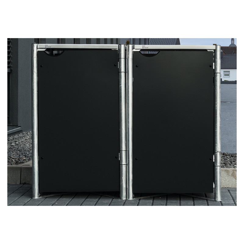 Cache-poubelle DOUBLE CHESTER 1,54m², 2 poubelles 240 litres