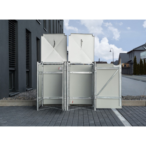 DOUBLE CACHE POUBELLES 140L