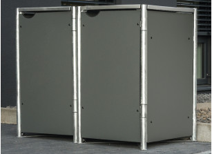 DOUBLE CACHE POUBELLES 140L