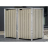 BOX BOIS BAC A POUBELLES 240L