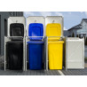 COFFRE DE JARDIN 3 POUBELLES 140L