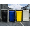 COFFRE DE JARDIN 3 POUBELLES 140L