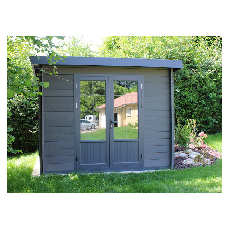 ABRI JARDIN MODERNE LAME COMPOSITE HAUT DE GAMME - PROMO