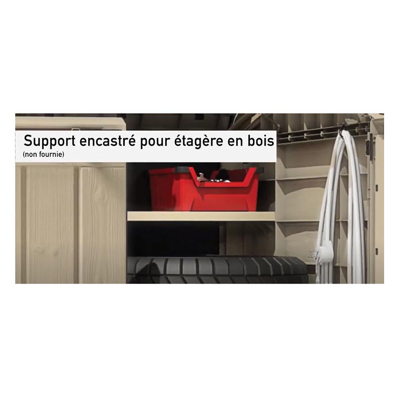 Promo Armoire de rangement en résine chez Mr Bricolage