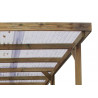 Carport en bois traité toit PVC