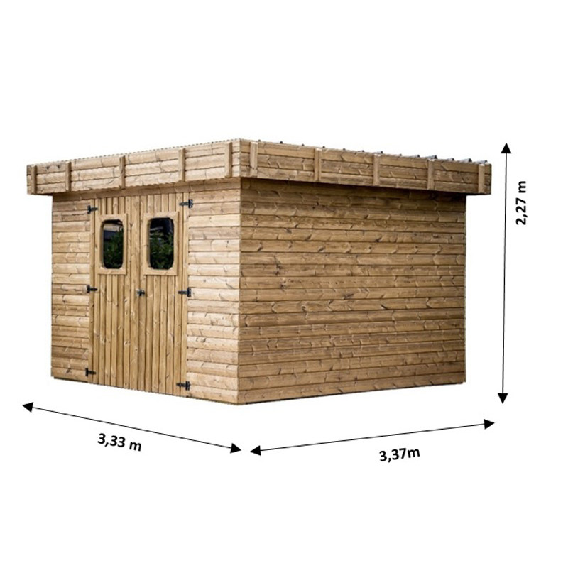 ABRI DE JARDIN THERMO TRAITÉ 28 MM : ÉCOLOGIQUE