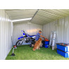 GARAGE MÉTAL ZINCALUME 19.95 M2 PEINTURE COLORBOND GRIS