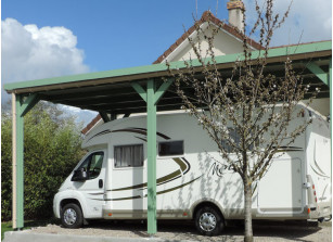 ossature à couvrir pour camping-car en bois douglas