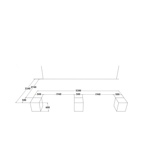 ABRI VOITURE ADOSSÉ BOIS AUTOCLAVE 3.00 X 5.00 M